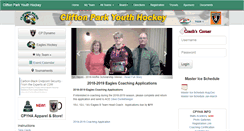 Desktop Screenshot of cliftonparkyouthhockey.com